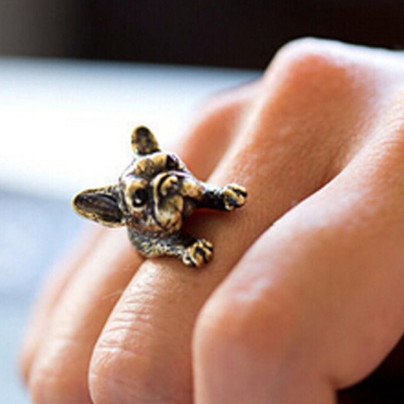 1 Left Frenchie dog ring puppy animal grumpy face - Picture 3 of 4